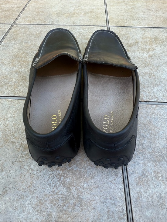 Polo Ralph Lauren Men\'s Redden or Woodley driving loafers in black leather main image 5